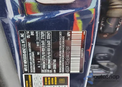 2014 Mercedes-Benz Gl 450 4Matic z USA, uszkodzony, nr VIN 4JGDF7CE6EA412789